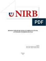 Regras Gerais de Estilo e Formatação de Trabalhos para A Avaliação Interdisciplinar - Unirb Barreiras PDF