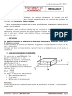 Aderance Et Frottement