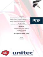 Trabajo Grupal Semana 3 Derecho Sindical - Primer Avance