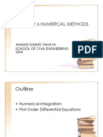 Chapter 6 Numercal Methods: Ahmad Shukri Yahaya School of Civil Engineering USM