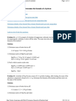 Determine Formula of Hydrate PDF