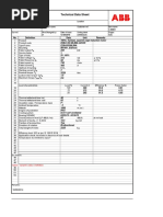 ABB Motors and Technical Data Sheet Generators: No. Data Unit Remarks