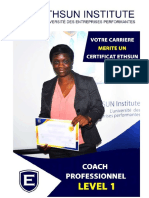 TDR Certificat Coach Professionnel - Level 1