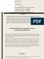 Independencia de Guatemala, Causas y Consecuencias