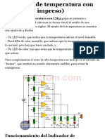 Indicador de Temperatura Con LM324 (C. Impreso) - Electrónica Unicrom