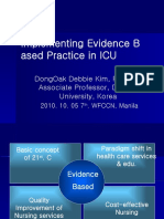 Implementing Evidence Based Practice in ICU