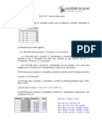 Lista de Exercicios 2 (Com Resolução)