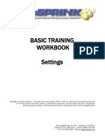 Basic Training Workbook Settings