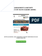 (A158.Ebook) Download Self Assessment Review Obstetrics by Hans Sakshi Arora