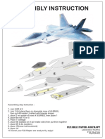 Assembly Instruction: Flyable Paper Aircraft