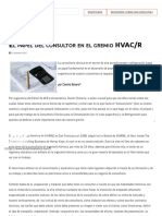 El Papel Del Consultor en El Gremio HVAC - R - ACR Latinoamérica