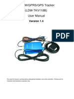 GSM/GPRS/GPS Tracker (LDW-TKV118B) User Manual