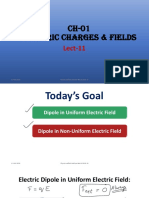 Ch-01 Electric Charges & Fields: Lect-11