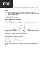 Electrolysis O Level