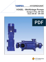 Vogel - Multistage Pumps: Design P, Pva, MP 300 Sizes DN 80 - DN 300