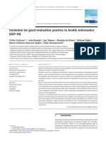 Guideline For Good Evaluation Practice in Health Informatics (GEP-HI)