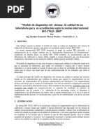 Modelo de Diagnóstico ISO 17025 para Laboratorios Quimicos