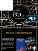 The Great Gatsby:: Scavenger Hunt