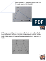 The Truss ABC Shown in Figure Has A Span of 5 Meters. It Is Carrying A Load of 10 KN at Its Apex. Find The Force in The Members AB, AC and BC