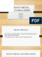 Heavy Metal Accumulation: Group Members: Muqadas Wasim Mahrukh Israr Fareekha Qamar Faiza