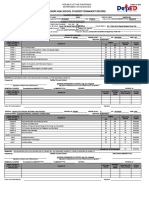 Senior High School Student Permanent Record: Republic of The Philippines Department of Education