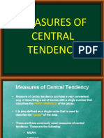 Measures of Central Tendency