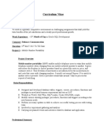 Sample Resume For Freshers