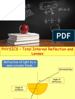 PHYSICS - Total Internal Reflection and Lenses