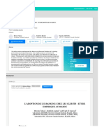(PDF) L'adoption de L'e-Banking Chez Les Clients - Etude Empirique Au Maroc PDF
