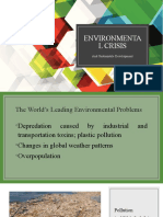 Environmental Crisis and Sustainable Development