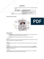 Excretion: Excretory Organ Excretory Product