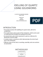 Cad Modelling of Quartz Clock Movement Using Solidworks