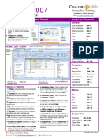 Access 2007 Cheat Sheet