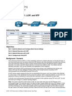 10.8.2 Lab Configure CDP, LLDP, and NTP - PDF Answer