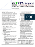 Lecture Notes: Auditing Theory AT.0104-Introduction To Audit of Financial Statements