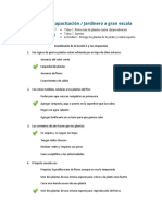 Plan de Capacitación Jardinero A Gran Escala - Cuestionario de La Lección 2