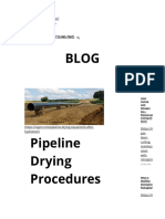 Pipeline Drying Procedures