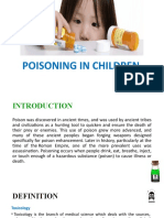 Poisoning in Children: Prepared By, Gayathri R 2 Yr MSC (N)