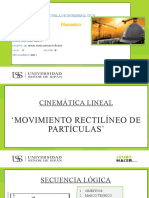 Movimiento Rectilíneo de Una Partícula - Trabajo de Exposición - (Tapia Salazar) y (Zurita Cruz)