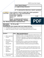 Agricultural Finance