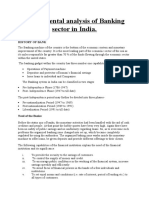 Fundamental Analysis of Banking Sector in India