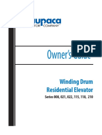 Owner's Guide: Winding Drum Residential Elevator