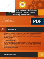 Improving The Network Efficiency in Fanets by A Cluster Based Routing Technique