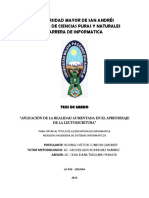 Universidad Mayor de San Andrés Facultad de Ciencias Puras Y Naturales Carrera de Informatica