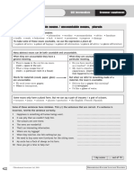 Language: Countable Nouns / Uncountable Nouns Plurals: Unit 5