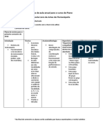 Plano de Aula Anual para o Curso de Piano