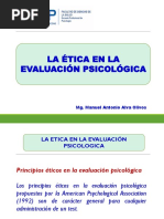 La Etica en La Evaluación Psicológica