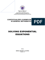 Solving Exponential Equations: Contextualized Learner Resource in General Mathematics 11