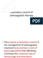 Laboratory Control of Anticoagulant Therapy - PPTX Lect