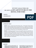 Case Study Analysis On: Mcdonald'S Adventure in The Hotel Industry